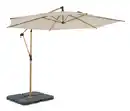 Bild 1 von Leco Ampelschirm* Ø 300 cm, inkl. Schirmständer und Abdeckhaube, beige