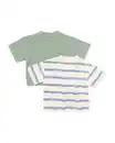 Bild 2 von Baby-T-Shirts aus Jersey, gestreift – 2 Stück grün
