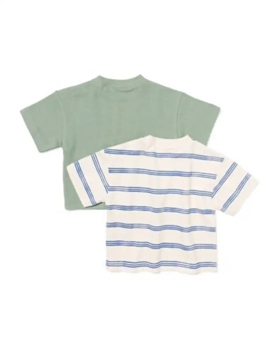 Bild 2 von Baby-T-Shirts aus Jersey, gestreift – 2 Stück grün