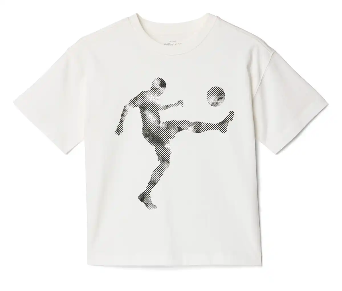 Bild 1 von Kinder-Heavy-T-Shirt mit überschnittenen Schultern, weiß