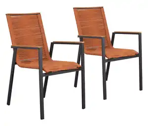 deVries Gartenstühle, 2er-Set, terrakotta