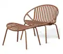 Bild 1 von WOOOD Lounge Sessel mit Hocker, rosé