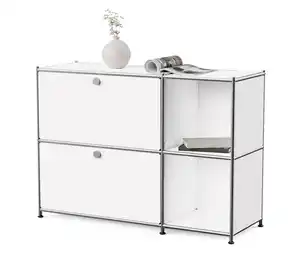 Sideboard Metall »CN3« mit 2 Klappenfächern, weiß