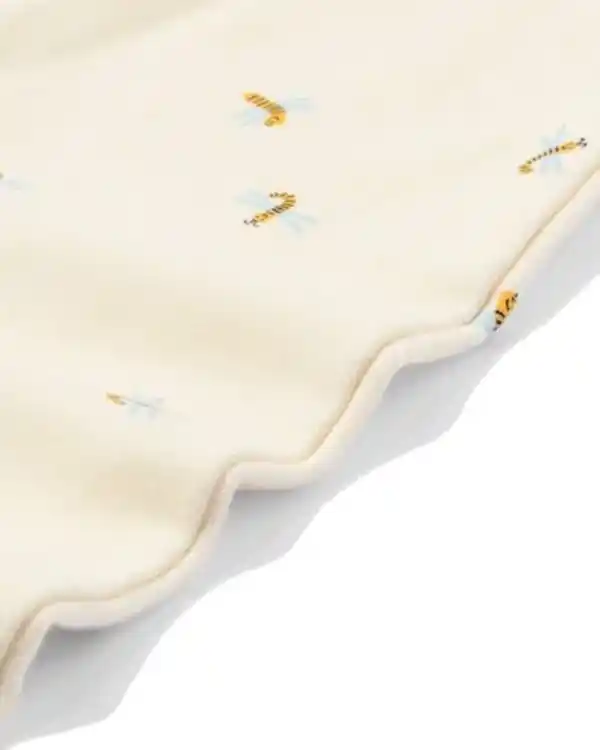 Bild 3 von Baby-Schlafsack mit abnehmbaren Ärmeln aus Baumwolle, 0,5 TOG, Libellen eierschalenfarben