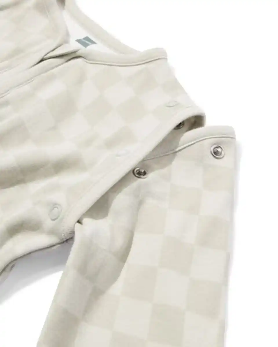 Bild 4 von Baby-Schlafsack mit abnehmbaren Ärmeln aus Baumwolle, 0,5 TOG, kariert blau