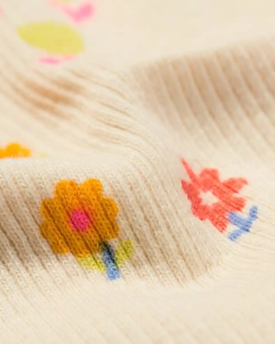 Bild 4 von Baby-T-Shirt, gerippt, Blumen ecru