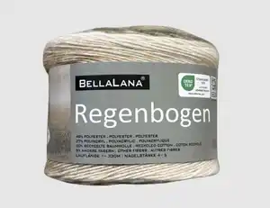 Strickgarn Regenbogen Natur