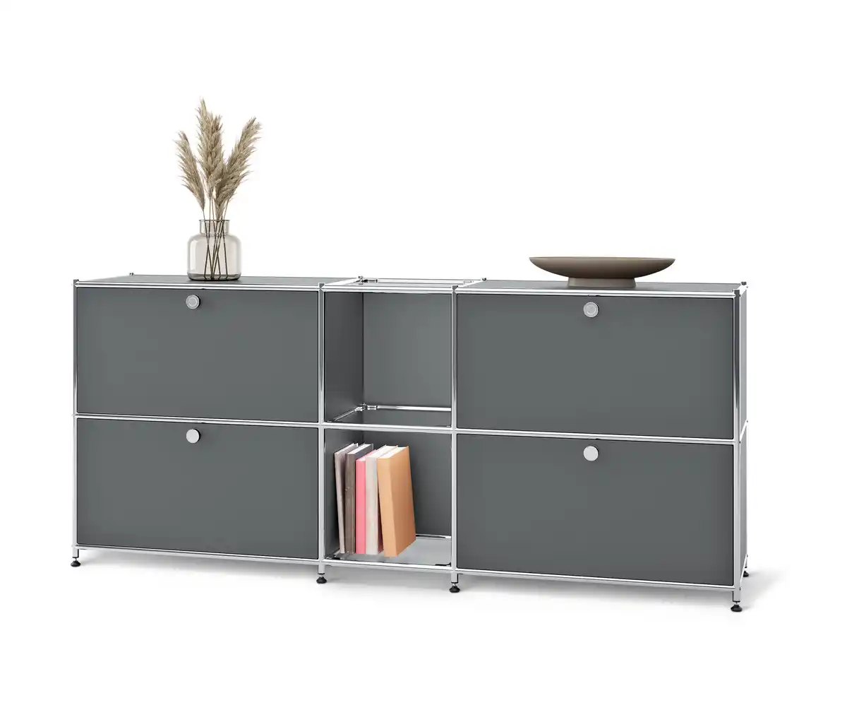 Bild 1 von Sideboard Metall »CN3« mit 4 Klappenfächern, grau