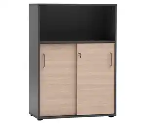 Aktenschrank »Metz«, 2 Schiebetüren, anthrazit/canello