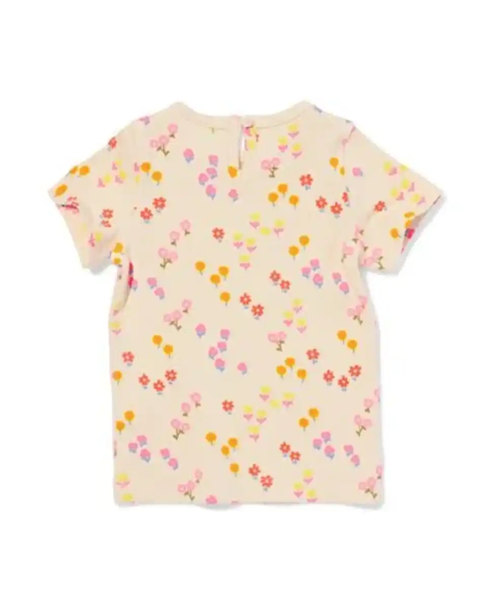 Bild 2 von Baby-T-Shirt, gerippt, Blumen ecru