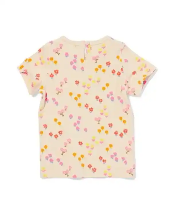 Bild 2 von Baby-T-Shirt, gerippt, Blumen ecru