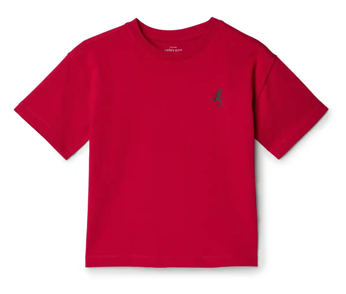 Bild 1 von Kinder-Heavy-T-Shirt mit überschnittenen Schultern, rot
