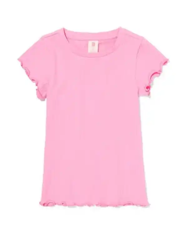 Bild 2 von Kinder-T-Shirt, gerippt rosa