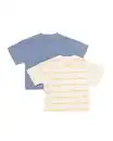 Bild 2 von Baby-T-Shirts aus Jersey, gestreift – 2 Stück blau