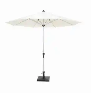 Sonnenschirm Acapole Platin/ Natur D: ca. 270 cm, Naturfarben