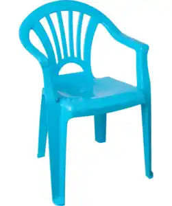 Farbiger Kinderstuhl, blau