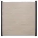Bild 1 von GroJa Steckzaun 'BasicLine' Eichefarben hell 180 x 180 cm