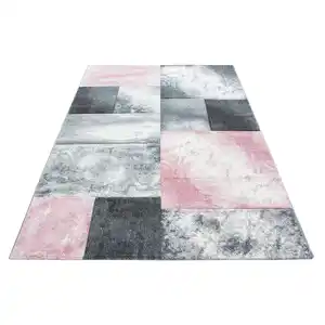 Webteppich Hawaii Pink ca. 160x230cm, Pink