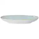 Bild 1 von Costa Nova Servierplatte Eivissa, Hellblau, Weiß Hochglanz, Keramik, oval, 33x11 cm, Handmade in Europe, hitzebeständig, Tischkultur & Servieren, Servierplatten