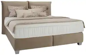 Boxspringbett Fog in Beige ca. 180x200cm, Beige