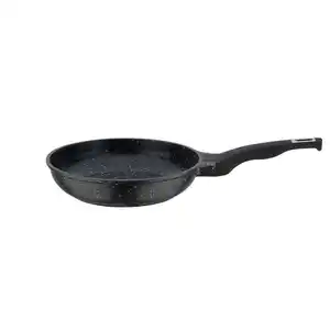 GSW Bratpfanne Titanium Granit Advanced, Schwarz, Metall, 1.8 L, ISO 9001, backofengeeignet, kratzfest, rostfrei, antihaftbeschichtet, geschmacksneutral, ergonomischer Griff, energiesparend, Thermobo