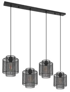 Hängeleuchte Augustin in Schwarz max. 40 Watt, Schwarz