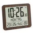 Bild 1 von Funkuhr Tfa, Braun, Kunststoff, 24.8x20.6x2.5 cm, Kalenderanzeige, Weckfunktion, Funkuhr, Innen- und Außenmessung, leises Uhrwerk, Dekoration, Uhren, Wanduhren