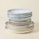 Bild 1 von Costa Nova Kombiservice Brisa, Pastellblau, Weiß Hochglanz, Keramik, 12-teilig, Handmade in Europe, Essen & Trinken, Geschirr, Geschirr-Sets, Kombiservice