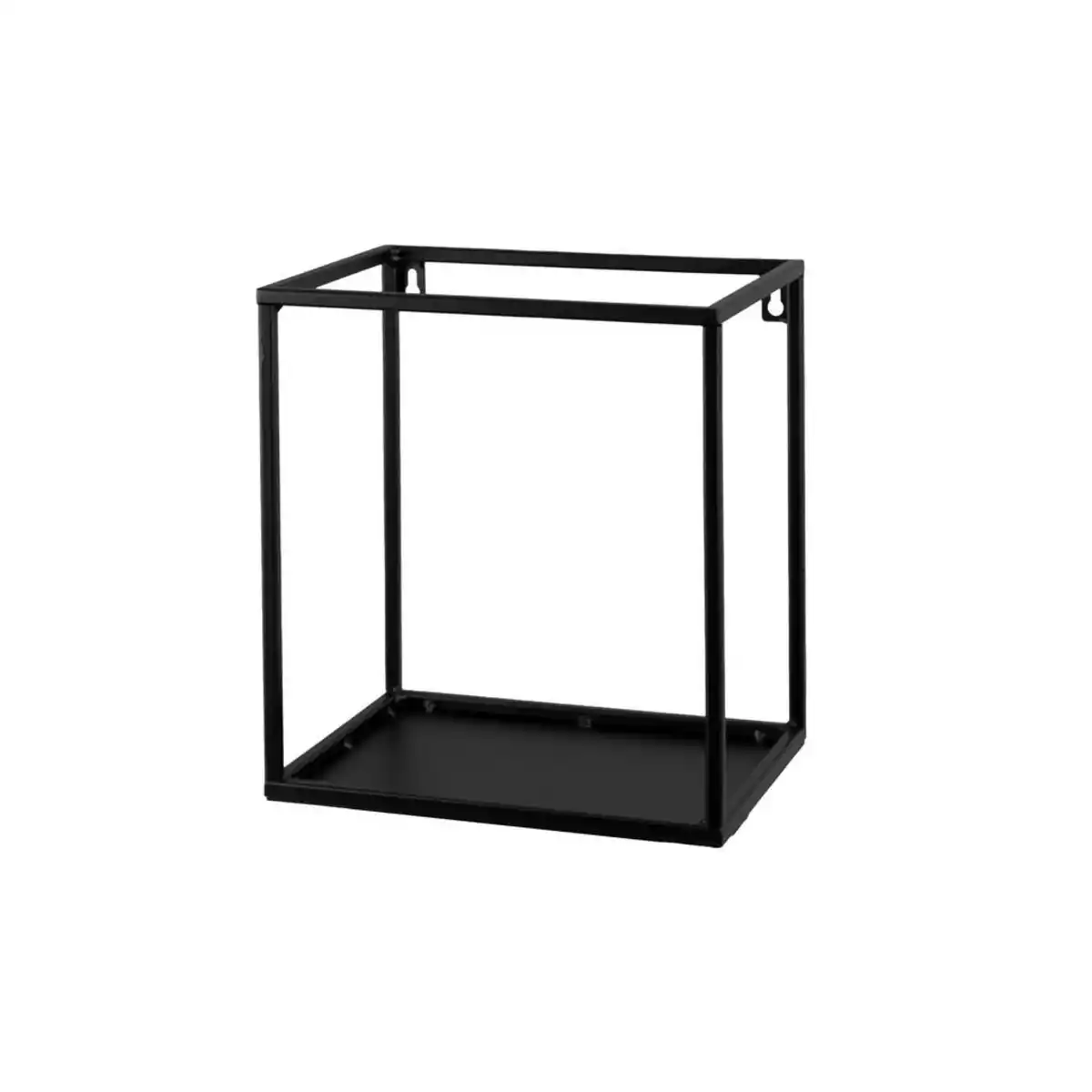 Bild 1 von Wandregal, Schwarz, Metall, 19x25x27 cm, Handmade in Europe, hängend, Küchen, Küchenmöbel, Küchenregale
