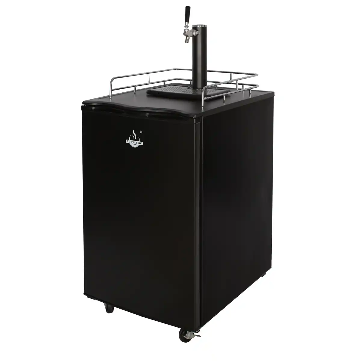 Bild 1 von El Fuego Bierkühler mit Zapfanlage schwarz 57,5 x 88 x 70 cm