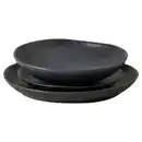 Bild 1 von Costa Nova Kombiservice Livia, Schwarz, Keramik, 3-teilig, Handmade in Europe, Essen & Trinken, Geschirr, Geschirr-Sets, Kombiservice