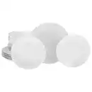 Bild 1 von Creatable Tafelservice Luna, Weiß, Keramik, 18-teilig, lebensmittelecht, stapelbar, Essen & Trinken, Geschirr, Geschirr-Sets, Tafelservice
