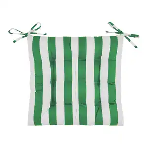 Sitzkissen Amore Streif Grün/Weiß ca. 45x45cm, Grün, Weiß