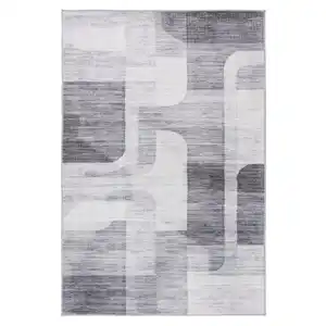 Kayoom Flachwebeteppich, Silber, Textil, geometrisch, rechteckig, 120x170 cm, für Fußbodenheizung geeignet, in verschiedenen Größen erhältlich, strapazierfähig, Teppiche & Böden, Teppiche, Web