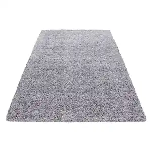 Hochflorteppich Life Lightgrey Hellgrau ca. 100x200cm, Hellgrau