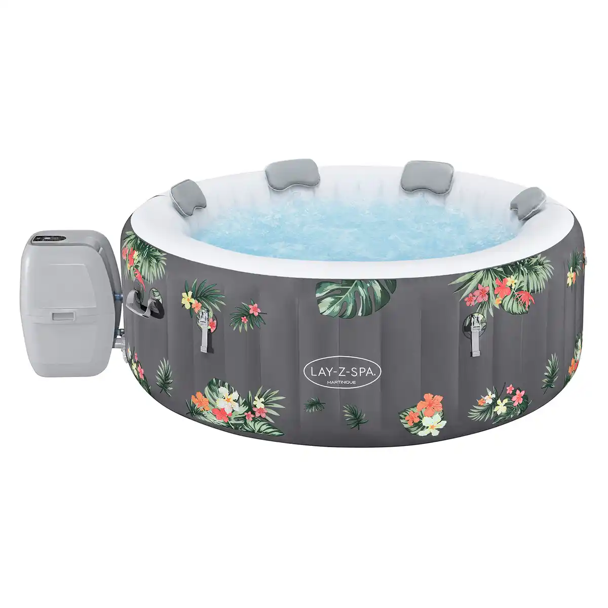 Bild 1 von Bestway Whirlpool 'LAY-Z-SPA® Martinique AirJet' Hibiskus 180 x 66 cm, mit App Steuerung
