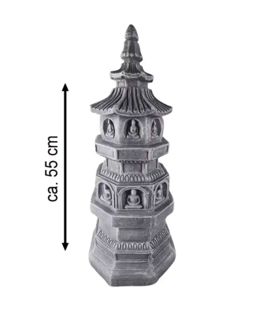 Bild 1 von Buddha-Dekoturm, grau
