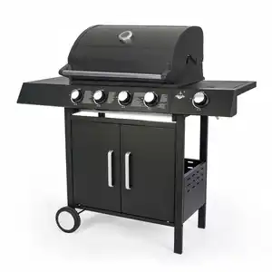 El Fuego Gasgrill 'San Angelo' schwarz 110 x 120 x 48 cm