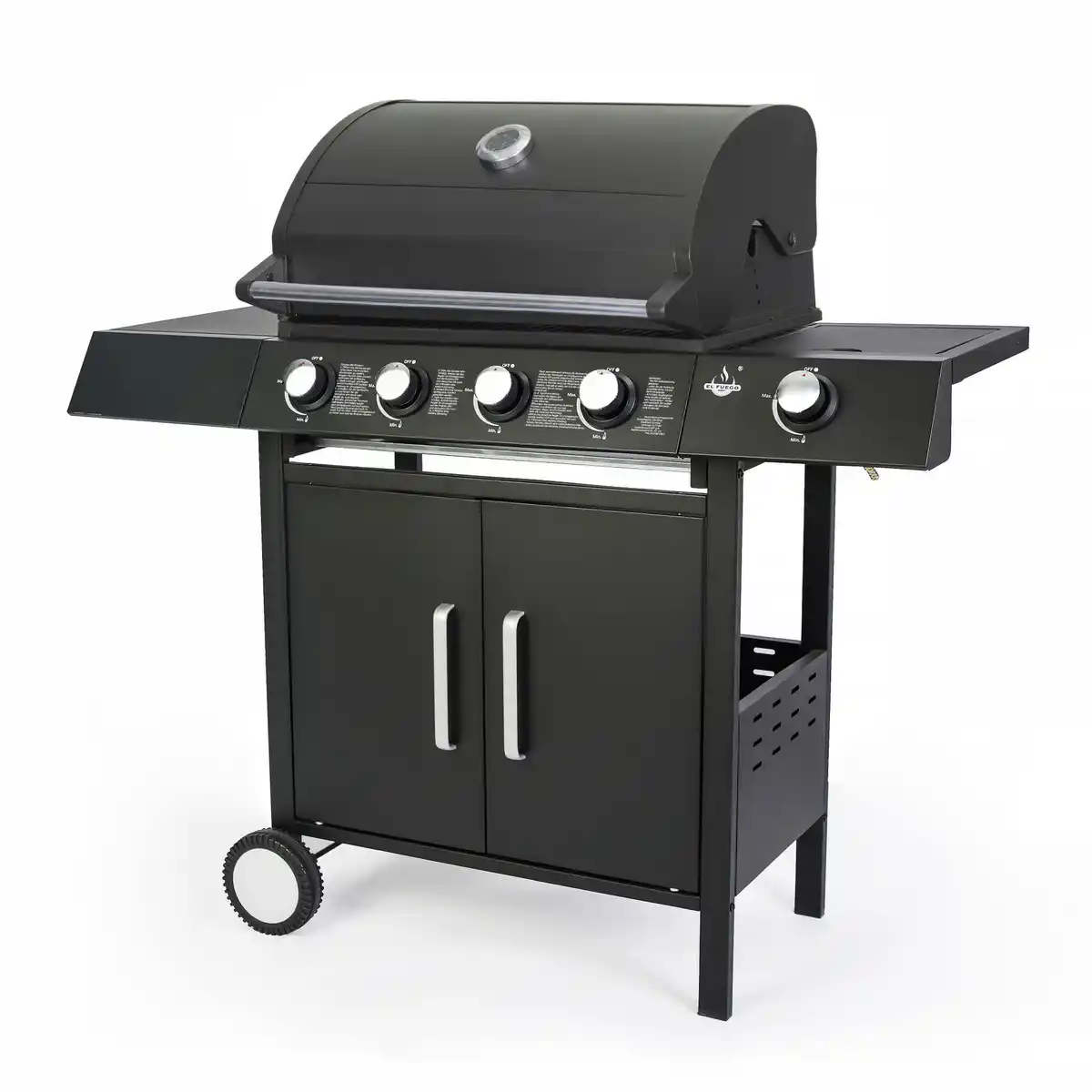 Bild 1 von El Fuego Gasgrill 'San Angelo' schwarz 110 x 120 x 48 cm