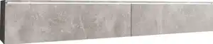 Lowboard ca. 180x30 cm mit LED Beton Optik, Grau