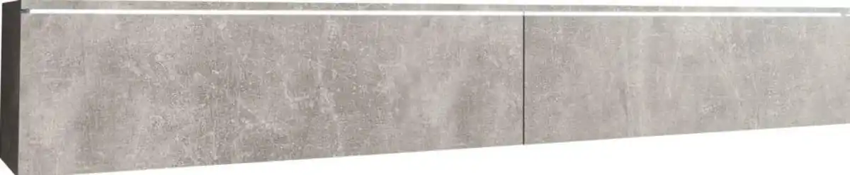 Bild 1 von Lowboard ca. 180x30 cm mit LED Beton Optik, Grau
