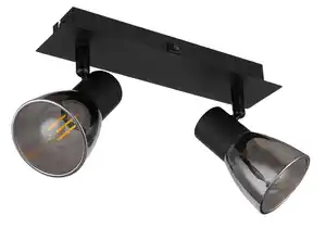 Strahler Claude in Schwarz max. 40 Watt, Schwarz