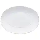 Bild 1 von Costa Nova Servierplatte Pearl, Weiß Hochglanz, Keramik, oval, 25x3.5x34 cm, Handmade in Europe, handbemalt, Tischkultur & Servieren, Servierplatten