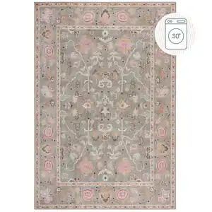 Xora Webteppich, Grün, Textil, Vintage, rechteckig, 190x290 cm, Reach, AZO-frei, Bsci, Oeko-Tex® Standard 100, für Fußbodenheizung geeignet, Teppiche & Böden, Teppiche, Webteppiche