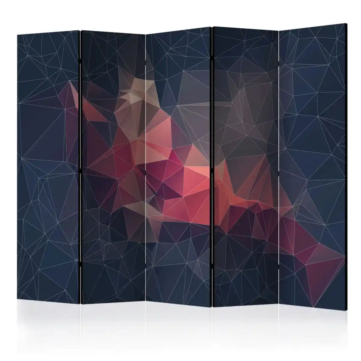 Bild 1 von artgeist Paravent, Mehrfarbig, Holz, Textil, Kiefer, massiv, geometrisch, 225x172x3 cm, Motiv auf Vorderseite, Wohnzimmer, Raumteiler & Paravents, Paravents
