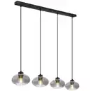 Bild 1 von Novel Hängeleuchte, Schwarz, Metall, Glas, 18x120x96 cm, Lampen & Leuchten, Innenbeleuchtung, Hängelampen, Pendelleuchten