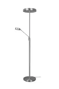 LED-Stehleuchte Franklin Nickelfarben max. 35 Watt