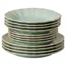 Bild 1 von Costa Nova Kombiservice Alentejo, Türkis, Keramik, 12-teilig, Handmade in Europe, Essen & Trinken, Geschirr, Geschirr-Sets, Kombiservice