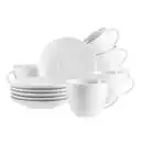 Bild 1 von Mäser Tassenset Barca, Weiß, Keramik, 12-teilig, 230 ml, Kaffee & Tee, Tassen, Kaffeetassen-Sets