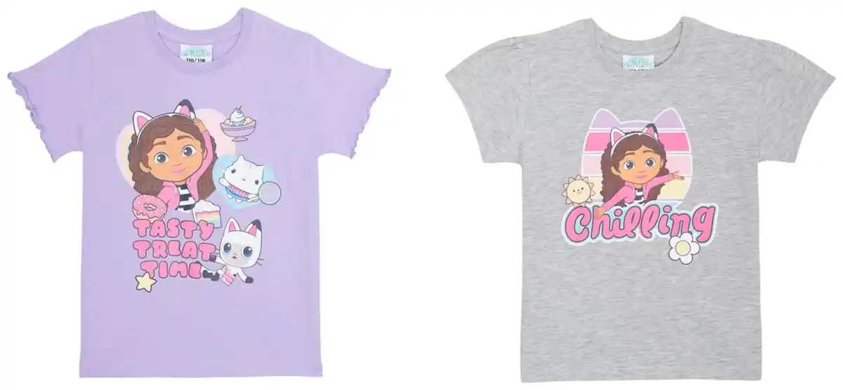 Bild 2 von Kinder-T-Shirts »Gabbys Dollhouse«, 2-St.-Packg.